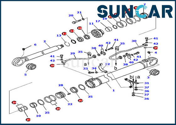 kopen PC800-8E0 PC850-8E0 KOMATSU 707-99-76360 de Dienst Kit Excavator Seal Kit van de 7079976360 Boomcilinder online manufacture
