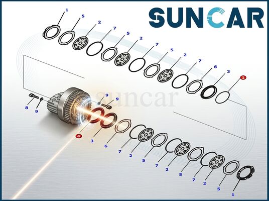 Kopen 8J6069+5J8375+8J6070 Piston Rod Seal Kit voor CAT online vervaardiging