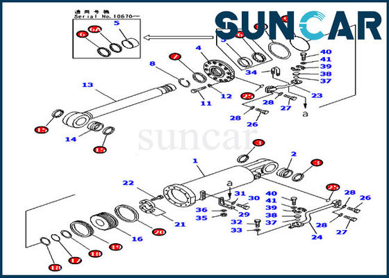kopen 707-98-82010 7079882010 van de de Cilinderdienst van de Schulpzaaglift van de de Uitrustings d475a-3-HD KOMATSU Olie de Verbindingsuitrustingen online manufacture