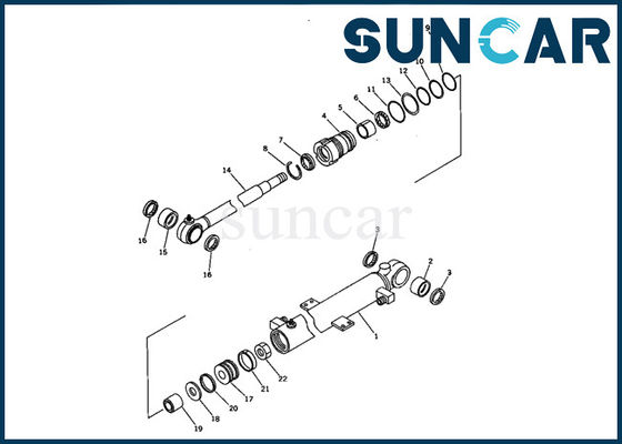 kopen 707-00-50660 KOMATSU pc05-6 Binnen de Reparatie Verzegelende Uitrusting van Mini Excavator Model Boom Cylinder online manufacture