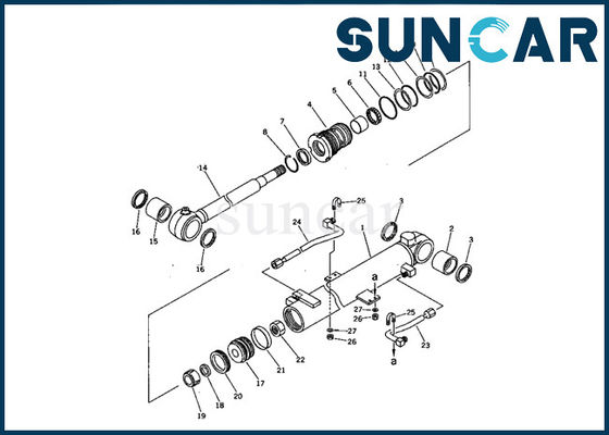 kopen 707-98-11200 de Dienst Kit Komatsu pc05-7 van de boomcilinder de Verbindingsuitrusting van Graafwerktuigreplacement oil resistance online manufacture