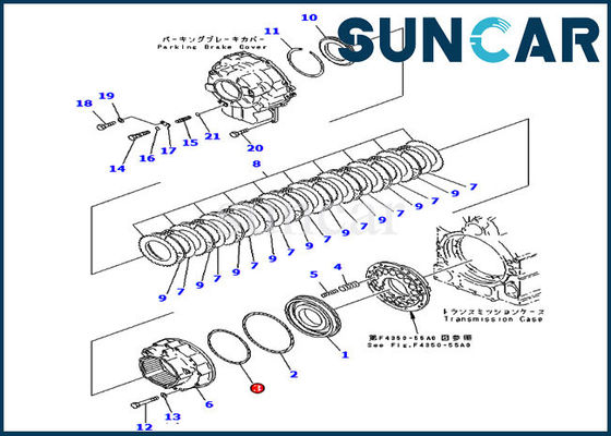 kopen 714-07-18590 transmissiezegelring wa450-3 wa470-3 Ladersmachines van KOMATSU het Verzegelen online manufacture