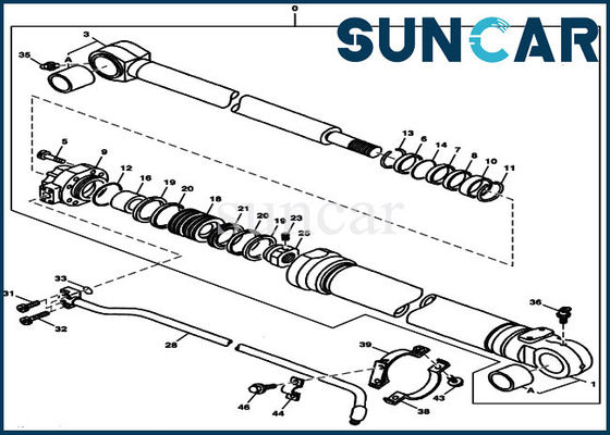 kopen 9178294 de Verbinding Kit Cylinder Kits Fits John Deere 230LCR 790ELC 230LC van de vervangingsemmer online manufacture