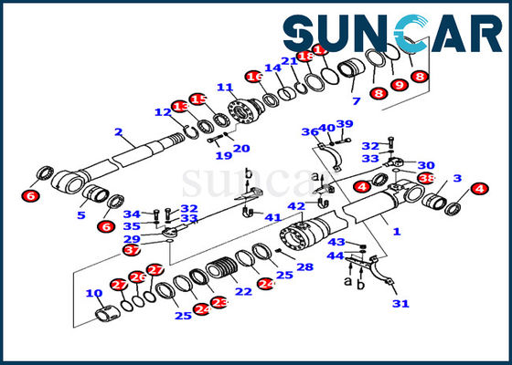 kopen 721-98-00250 graafwerktuig pc220lc-8 van de de binnenstee gedeeltenboom van KOMATSU van de de cilinderreparatie de Verbindingsuitrusting online manufacture