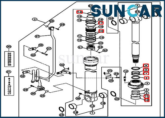 kopen De Verbindingsuitrusting 4639936 Pasvormen 270CLC 2554 John Deere Replacement Service Parts van de boomreparatie online manufacture