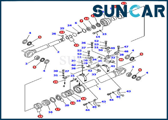 kopen 707-99-85280 wapencilinder die Graafwerktuig pc1600-1 verzegelen van Kit Hydraulic Service Kit For KOMATSU Model online manufacture