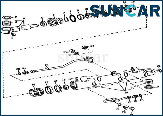 kopen De Reparatieverbinding Kit Cylinder Service Kits van de graafwerktuig690b JOHN DEERE AR105309 Boom online manufacture