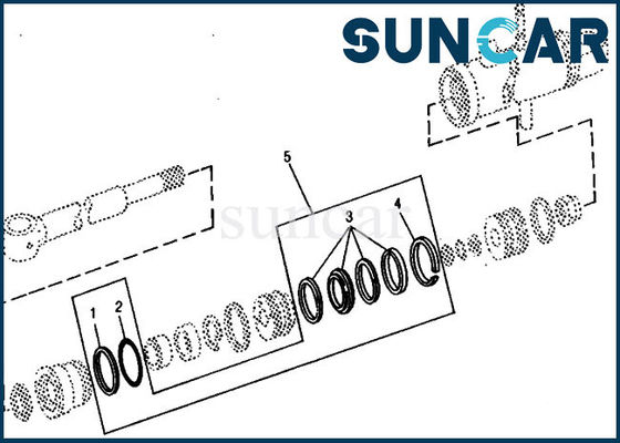 kopen RE15907 van de de Vervangingsreparatie van de menigtecilinder de Uitrusting 690B 690 de Hydraulische Verzegelende Uitrusting van DEERE online manufacture