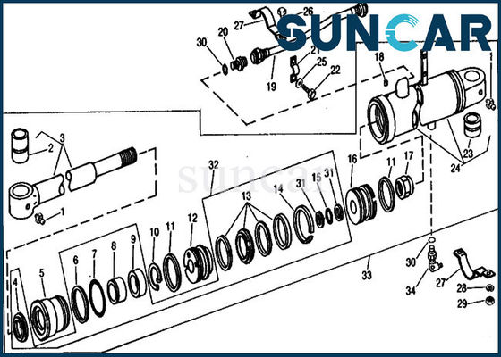 kopen RE21401 de Cilinderverbinding Kit Fits 690B John Deere Heavy Equipment van de vervangingsmenigte online manufacture