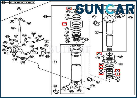 kopen JOHN DEERE 4660036 Hydraulische van de de Verbindingsreparatie van de Boomcilinder Uitrusting 750 800C-Graafwerktuig Service Kits online manufacture