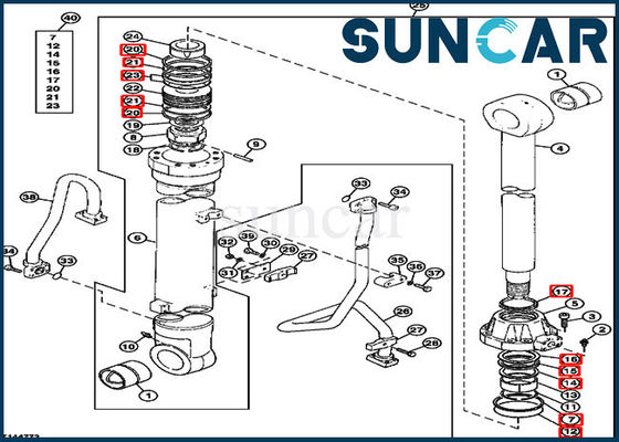 kopen AT194457 de hydraulische Verbinding Kit Fits Excavator 790 van de Boomcilinder John Deere online manufacture