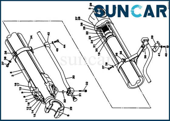 kopen LZ00440 van de de Verbindingsuitrusting van de boomcilinder het COMPUTER-AIDED SOFTWARE ENGINEERING CX460 de Uitrusting van de de cilinderreparatie van Graafwerktuiginner parts hydraulic online manufacture
