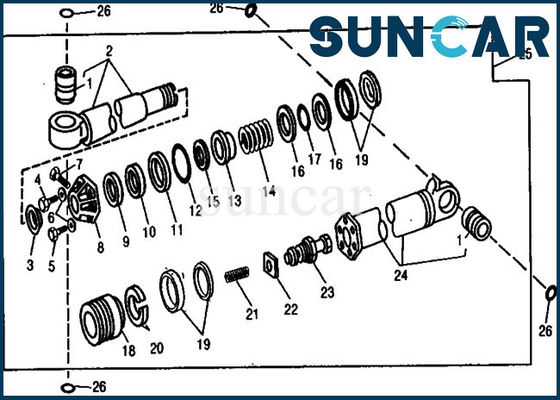 kopen AR105293 hydraulische Delen 890 de Reparatie Kit Excavator Service Kits van Cilinderdeere van de Menigteverbinding online manufacture