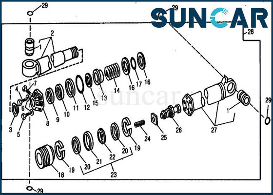 kopen RE11568 het hydraulische Graafwerktuig van de Verbindingskit for crowd JOHN DEERE 890 van de Cilinderreparatie online manufacture