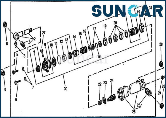 kopen AR105672 de Dienst Kit Excavator 890A John Deere Hydraulic Seal Kits van de emmercilinder online manufacture