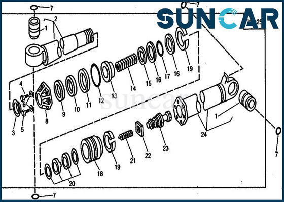 kopen Van de de Reparatieverbinding van de menigtecilinder AR105687 het Graafwerktuig890a Modellen van Kit Deere Sealing Kit For online manufacture