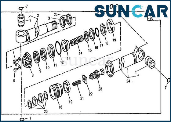 kopen Delen RE21214 van 890A Deere de Cilinderverbinding Kit Excavator Hydraulic Seals van de Vervangingsmenigte online manufacture
