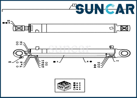 kopen CX55B COMPUTER-AIDED SOFTWARE ENGINEERING PS01V00004R300 de Verbinding Kit Hydraulic Repair Sealing Kit van Graafwerktuigswing cylinder piston online manufacture