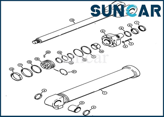 kopen G110524 de Verbinding Kit For North America Case 621 van de Liftcilinder de Bouwmateriaal van de 721 Wiellader online manufacture