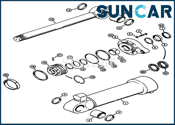 kopen van het het Gevalwiel van 721C 721B van de de Lader1543303c1 Cilinder de Reparatieverbinding Kit Bucket Replacement Kits online manufacture