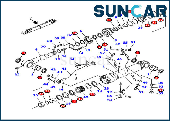 kopen Van de het Wapenreparatie van graafwerktuigservice kit 707-99-59381 de Verbinding Kit For pc220-7 Versie Overzee KOMATSU online manufacture