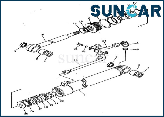 kopen Schommelingsverbinding Kit Service Kit Fits jaren '20-63-86102 20S6386102 pc20-3 pc30-1 Cilinder Assy van KOMATSU online manufacture