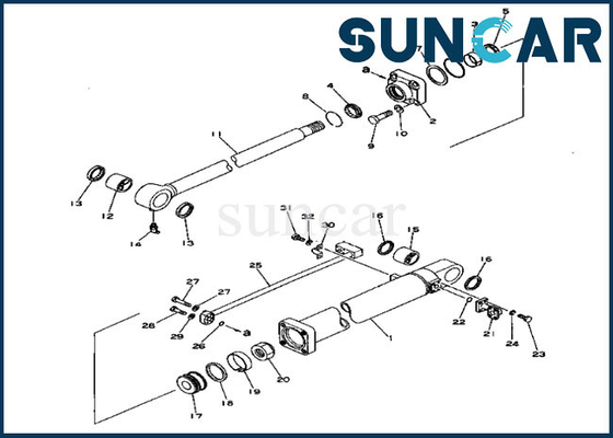 kopen 207-63-76100 de Verbinding Kit For Models van de emmerreparatie pc300-1 pc300lc-1 2076376100 Uitrusting van de de Cilinderdienst van KOMATSU online manufacture