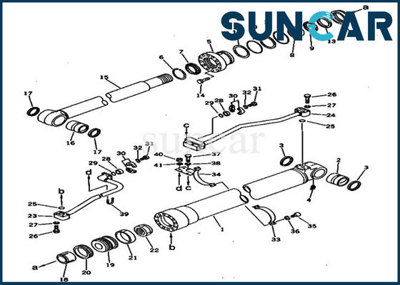 kopen 207-63-52100 de Verbinding Kit Applicable To Komatsu pc300-3 van de boomcilinder Zwaar Materiaal pc300lc-3 online manufacture