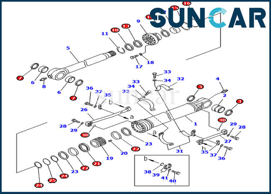 kopen 707-99-58095 de Verbinding Kit For Komatsu van de 7079958095 Emmercilinder pc300-7 Zware Delen van de Materiaaldienst online manufacture