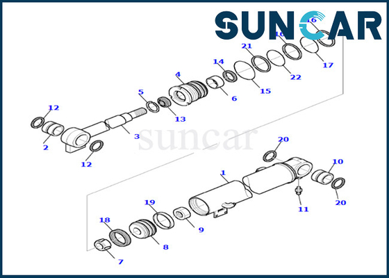kopen Van de de Reparatieverbinding van de boomcilinder Uitrusting 878000654 voor pc35r-8 van de de Boomcilinder van KOMATSU Uitrusting van de de Verbindingsreparatie online manufacture