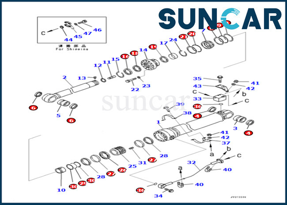 kopen De Vervangingsuitrusting 7079968780 707-99-68780 van de wapencilinder voor pc400lc-8 pc400-8 PC400-8R KOMATSU online manufacture