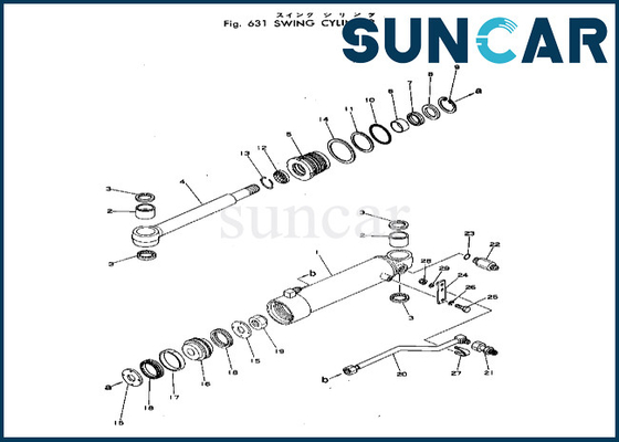 kopen De Verbinding Kit Swing Cylinder Sealing Kit 20T-63-86103 20T6386103 KOMATSU van de schommelingscilinder past pc40-1 online manufacture