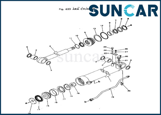 kopen het Wapencilinder die van 20T-63-66103 20T6366103 Kit Komatsu Fits verzegelen pc40-1 de Reparatieuitrusting van de pc40-2 Wapencilinder online manufacture