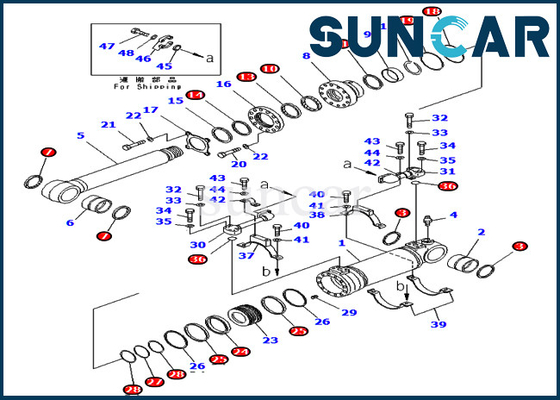 kopen Bodemstortplaats 707-99-47820 Verzegelend Kit Hydraulic Cylinder For Loader pc400-7 pc400lc-7 KOMATSU Materiaal online manufacture