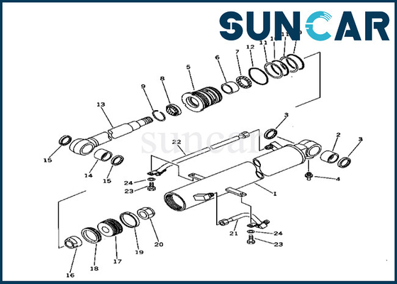 kopen De de Verbindingsuitrusting 20T6302050 20T-63-02050 van de boomcilinder past pc40-6 van de de Boomcilinder van KOMATSU Uitrusting van de de Verbindingsreparatie online manufacture
