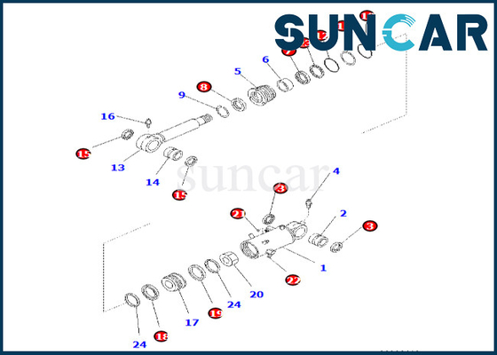 kopen 707-99-42551 de Verbinding Kit Fits pc60-8 van de 7079942551 Emmercilinder van de de Emmercilinder van KOMATSU de Dienstuitrusting online manufacture