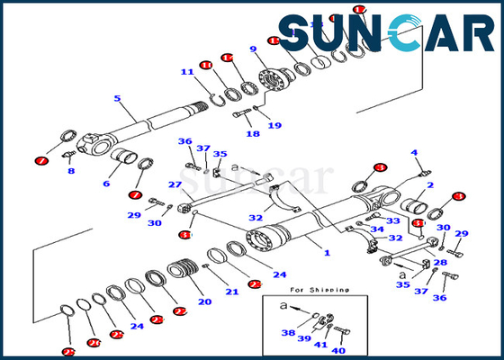 kopen 707-99-59760 7079959760 Bucket Cylinder Seal Kit Voor Innerlijke delen Komatsu PC450-8 PC450LC-8 PC490LC-10 online manufacture