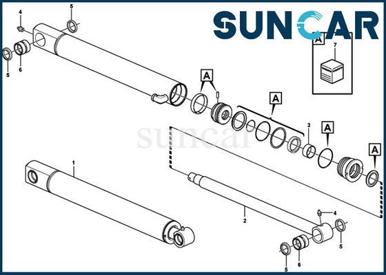 15077493 EC27C SUNCARVO.L.VO die Dipper van Kit Wear Resistance VOE15077493 de Verbindingsuitrusting verzegelen van de Wapencilinder
