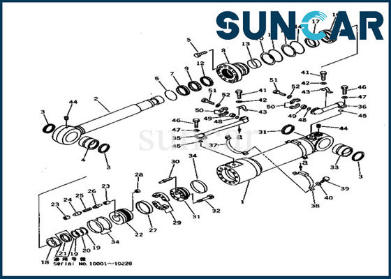 707-99-56310 de Verbindingsuitrusting pc1000-1 van de bodemcilinder van de de Machinesolie van KOMATSU de Zware Uitrustingen van de de Verbindingsreparatie