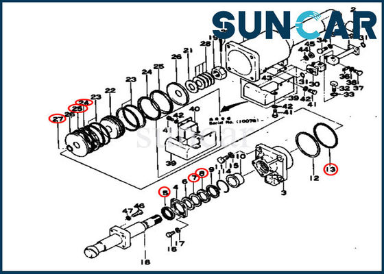 150-81-05010 de Dienstuitrusting 1508105010 Verbindingsreparatie Kit For D80A-12 D85A-12 KOMATSU van de schuine standcilinder