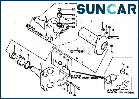 154-61-05012 van de de Uitrustingsiso9001 D80A-12 D80P-12 Hydraulische Cilinder van KOMATSU Verzegelende de Reparatieuitrustingen