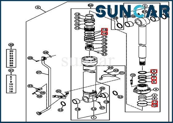 De Verbinding Kit Cylinder Service Kits Fits 270CLC 2554 John Deere van de 4639939 Emmervervanging