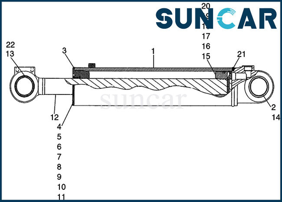 8605263 de Uitrustingscomputer-aided software engineering 721D Modelcylinder repair sealing Kit Loader Machinery Seal van de emmerverbinding
