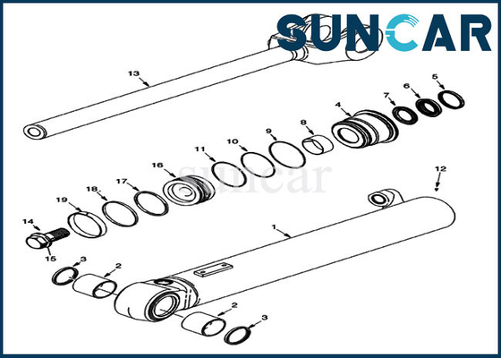 84244457 van de Verbindingskit case sealing kit for van de Liftcilinder van de de Modellen921f 821G 821F Lader de Machinedelen