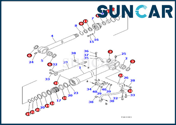 707-98-45260 de Verbindingsuitrusting 7079845260 Reparatieverbinding Kit Fits van de emmercilinder pc228uu-1 KOMATSU