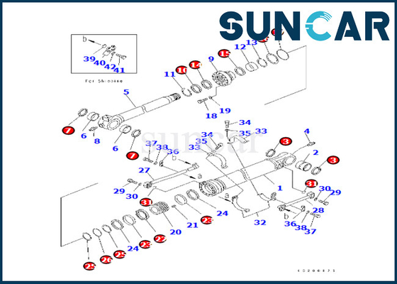 707-99-59750 de Dienst Kit Komatsu For pc350lc/nlc-8 pc360lc/nlc-10 van de 7079959750 Emmercilinder