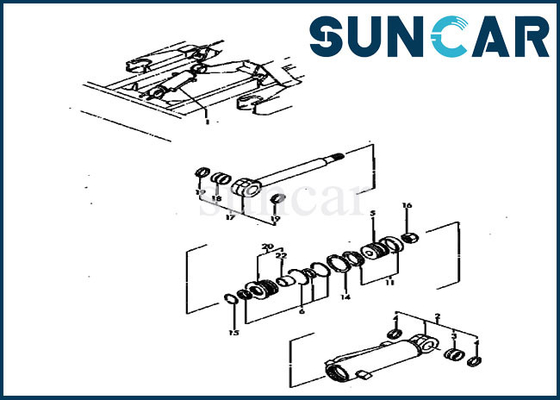 Van de Verbindingskit for YM172142-72571 YM17214272571 van de bladreparatie de Cilinder Assy pc30fr-1 KOMATSU